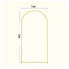 OEM - ARCO METAL PUERTA OVALADA DECORATIVAS EVENTOS FIESTAS