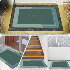 GENERICO - Alfombra Absorbente para Baño Rectangular