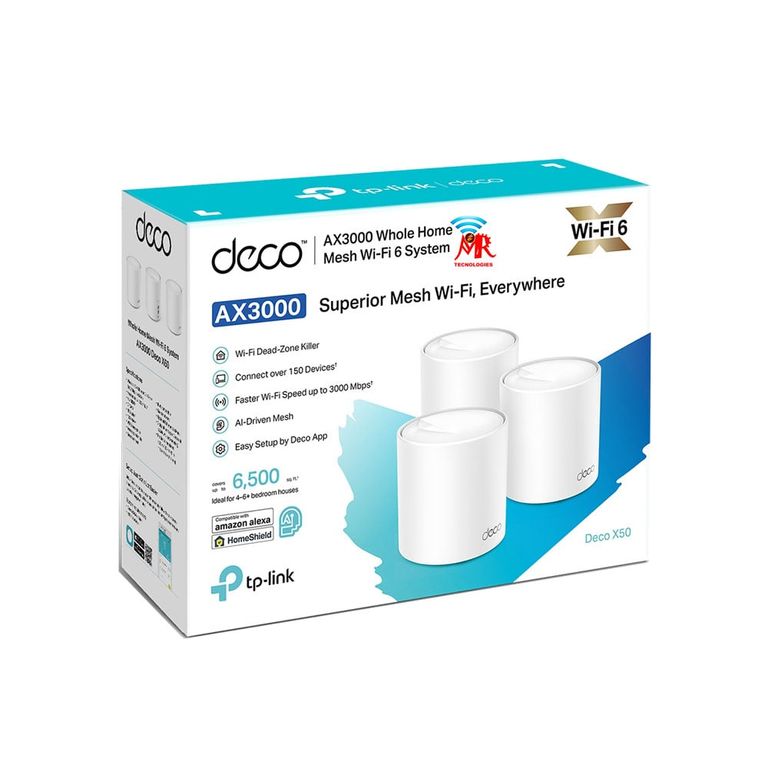 DECO X50 3PACK MESH WI-FI 6 AX3000 TP-LINK