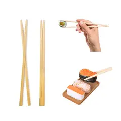 GENERICO - Palillos Japones Bambu Descartable Simple Pack 2par