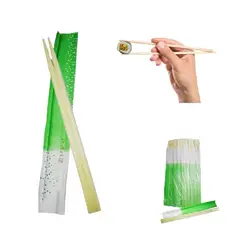 GENERICO - Palillos Japones Bambu Descartable Pack Puntos 50par