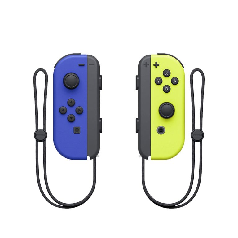 Controles Inalámbricos Joy-Con Azul Amarillo Neon JP