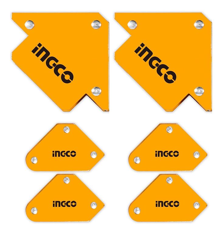 SET 6 ESCUADRAS MAGNÉTICAS 45° 90° 135° PARA SOLDAR INGCO