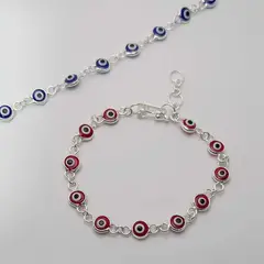 GENERICO - Pulsera Ojo turco con plata Musas Vanidosas