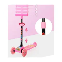 GENERICO - Scooter Infantil Niños Luces Rosa Fucsia
