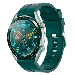GENERICO - CORREA DE SILICONA PARA HUAWEI GT2 E VERDE