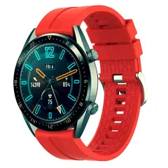 GENERICO - CORREA DE SILICONA PARA HUAWEI GT3 46MM ROJO