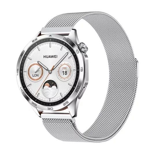 CORREA DE MILANESE PARA HUAWEI GT2 PRO PLATA