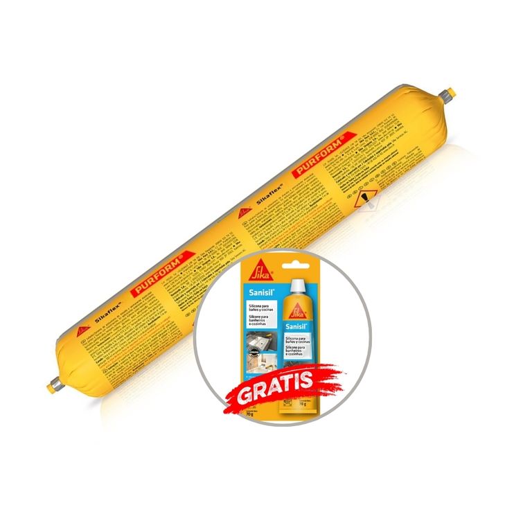 Adhesivo y Sellante de juntas Sikaflex 11FC Purform gris 600ml