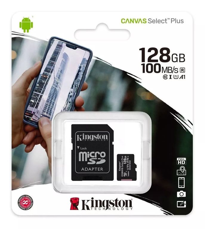 MEMORIA MICRO SD 128GB con Adaptor - SDCS2/128GB