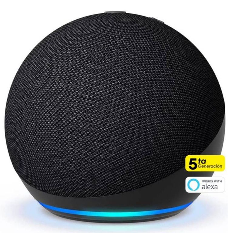 ALEXA ECHO DOT 5TA GENERACIÓN NEGRO PARLANTE INTELIGENTE