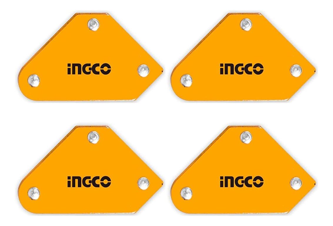 Set de 4 escuadras magneticas para soldar Ingco