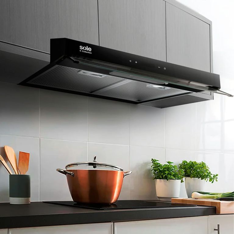 Campana Extractora 60cm Slim Black TURE18CO