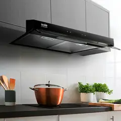 SOLE - Campana Extractora 60cm Slim Black TURE18CO