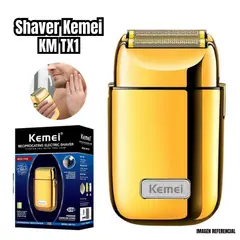 KEMEI - Afeitadora Shaver Recargable Dorado KM-TX1