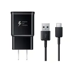 SAMSUNG - Cargador 15W con Cable Tipo-C para Galaxy S8 Plus - Negro