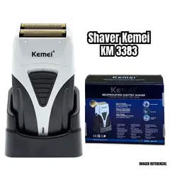 KEMEI - Shaver Recargable con Base KM-3383