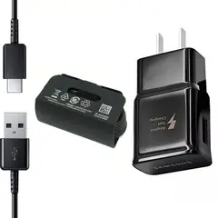 SAMSUNG - Cargador 15W con Cable Tipo-C para Galaxy S10 Plus - Negro