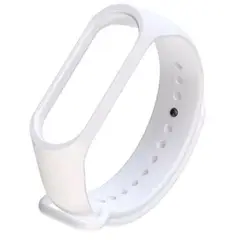 GENERICO - Correa de Silicona Para Xiaomi Mi Band 6 blanco