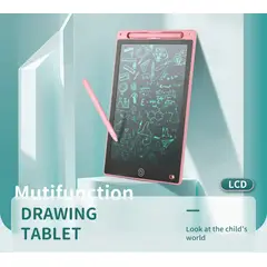 GENERICO - Pizarra Mágica de Escritura LCD de 10 Pulgadas rosado