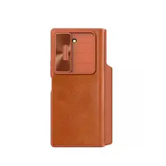 NILLKIN - Case Qin Pro Leather Z Fold 6 Marrón