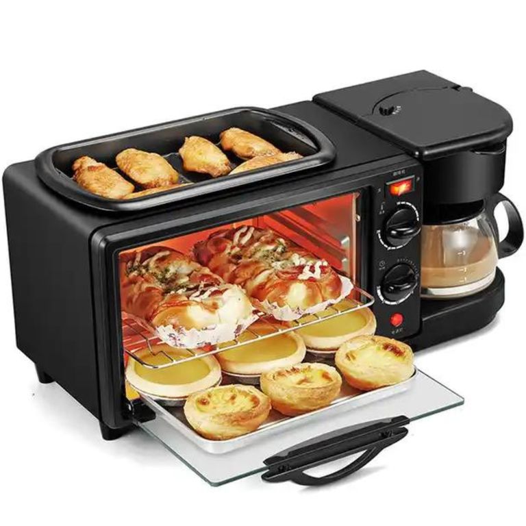 Horno Desayunero 3 en 1 Multifunción para Cocina Hogar