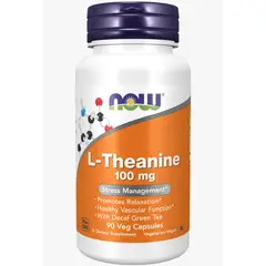 NOW - L-Theanine with Decaf Green Tea -