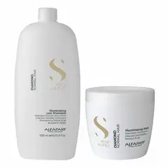 ALFAPARF MILANO - ALFAPARF SEMI DI LINO – Diamond Dúo Shampoo 1L+ Mask 500 ml
