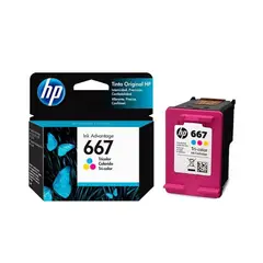 HP - Cartucho de Tinta 667 Tricolor Original