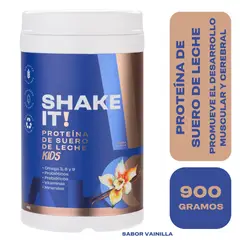 EAT IT SHAKE IT DRINK IT - SHAKE IT! PROTEÍNA DE SUERO DE LECHE KIDS VAINILLA 900 GR