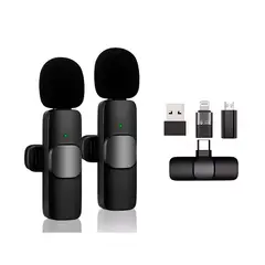 SEISA - Microfono Inalambrico Corbatero Doble K9-TC+IP+V8+USB