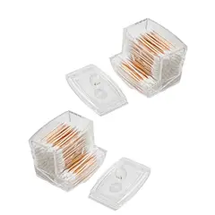 GENERICO - Pack 2 Organizadores Acrílico para hisopo - 7x9cm_.