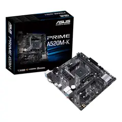 ASUS - Motherboard PRIME A520M-K Chipset AMD A520 Socket AMD AM4 mATX