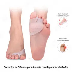 GENERICO - Corrector de Silicona para Juanete con Separador de Dedos