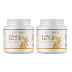 NIBRAY - Citrato de Magnesio 250 gr Pack 2 Potes