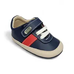 GENERICO - Zapato pega pasador elástico azul para niño bebé