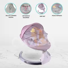 CUZKA - Mecedora Eléctrica para Bebé »COSSY» Pink
