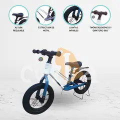 CUZKA - Bicicleta de Equilibrio »XTRAIL» Upscale Blue