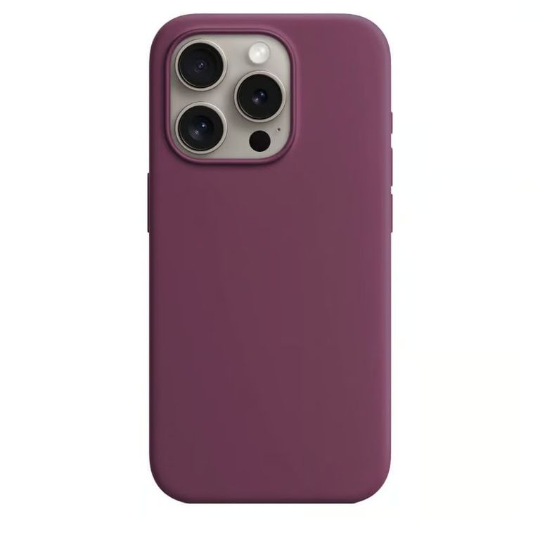 CASE DE SILICONA PARA IPHONE14 MORADO OSCURO