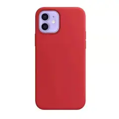 GENERICO - CASE DE SILICONA PARA IPHONE12 PRO ROJO VINO