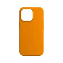 GENERICO - CASE DE SILICONA PARA IPHONE13 ANARANJADO