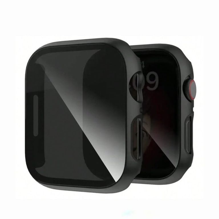 Cover Para Apple Watch 40mm Glass Antiespia - Negro