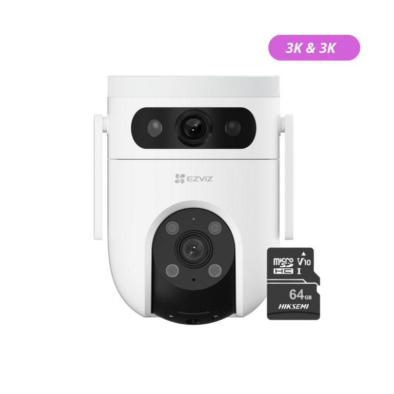 Cámara de seguridad para exteriores H9C Dual 3K + SD 64 gb -