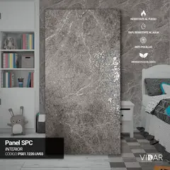 VIDAR - PANEL MARMOL SPC UV ANDESITE - VENTA POR UNIDAD