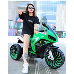 GENERICO - Moto a batería para niños 6V- Bota Humo