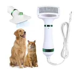 OEM - Cepillo Secador de Pelo de Mascotas con Botón Quita Pelos