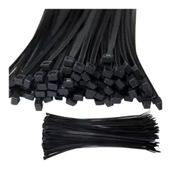 PERU IMPORTACIONES - Cintillo 250x3.6mm Color Negro x 100 Unidades