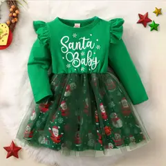 GENERICO - VESTIDO DE NIÑA PARA NAVIDAD