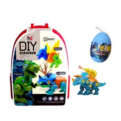 GENERICO - Mochilita y huevo de Dino didáctico de dinosaurio armable