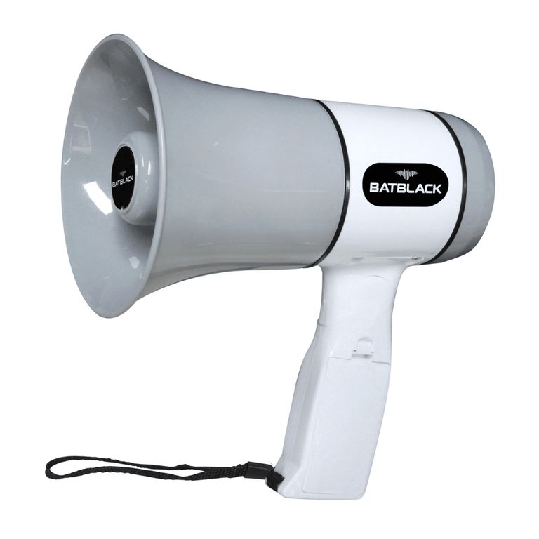 Megáfono recargable de 40w con sistema de grabación y sirena